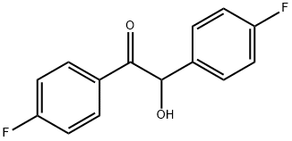 1,2-双(4-氟苯基)-2-羟基乙酮 结构式