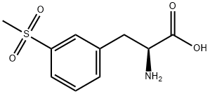 (S)-2-氨基-3-(3-(甲基磺酰基)苯基)丙酸 结构式