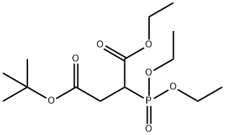4-叔丁基 1-乙基 2-(二乙氧基磷酰基)丁二酸酯 结构式