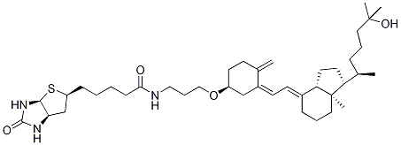 25-羟基维生素D3 3,3'-生物素基氨基丙基醚 结构式