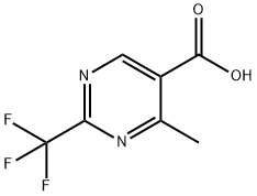 4-甲基-2-(三氟甲基)嘧啶-5-甲酸 结构式