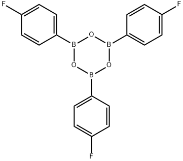 2,4,6-三(4-氟苯基)环硼氧烷 结构式