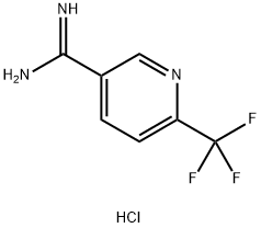 6-(三氟甲基)吡啶-3-甲脒盐酸盐 结构式