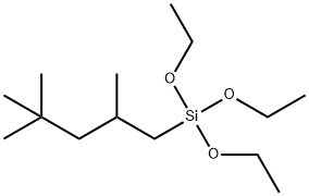 三乙氧基(2,4,4-三甲基戊基)硅烷 结构式