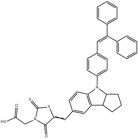 吲哚啉D-102染料 结构式