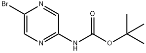 2-Boc-氨基-5-溴吡嗪 结构式