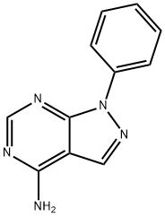 4-氨基-1-苯基吡唑并[3,4-D]嘧啶 结构式