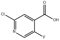 2-氯-5-氟异烟酸 结构式