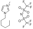 1-己基-3-甲基咪唑双(三氟甲烷磺酰基)酰亚胺 结构式