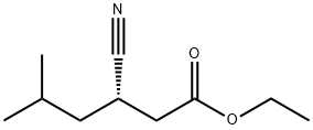(S)-3-氰基-5-甲基己酸乙酯 结构式