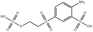 4-β-羟乙砜基硫酸酯苯胺-2-磺酸 结构式