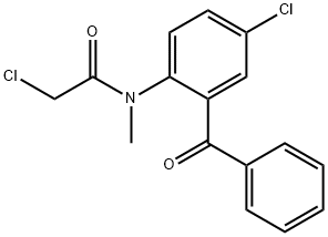 N-(2-苄基-4-氯苯基)-2-氯-N-甲基乙酰胺 结构式