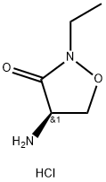 (R)-4-氨基-2-乙基异噁唑烷-3-酮盐酸盐 结构式