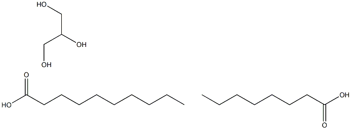 辛酸癸酸甘油三酸酯 结构式