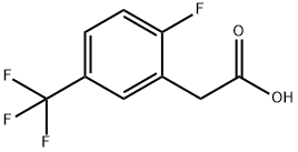 2-氟-5-(三氟甲基)苯基乙酸 结构式