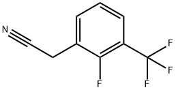 2-氟-3-(三氟甲基)苯乙腈 结构式