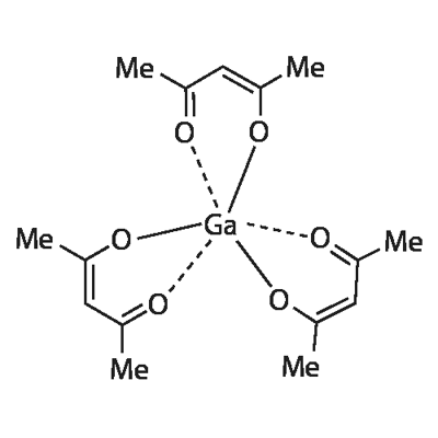 乙酰丙酮镓(III) 结构式