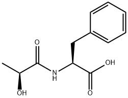 ((S)-2-羟基丙酰基)-L-苯丙氨酸 结构式