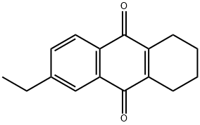 6-乙基-1,2,3,4-四氢蒽-9,10-二酮 结构式
