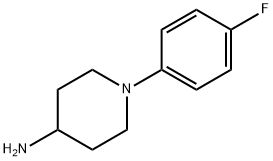 1-(4-氟苯基)-4-哌啶胺 结构式