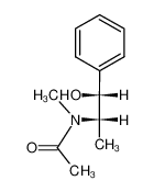 (1S,2R)-(+)-N-乙酰基麻黄碱 结构式