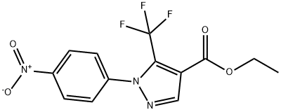 1-(4-硝基苯基)-5-(三氟甲基)-1H-吡唑-4-羧酸乙酯 结构式