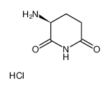 (S)-3-氨基哌啶-2,6-二酮盐酸盐 结构式