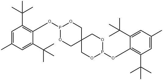 双(2,6-二叔丁基-4-甲基苯基)季戊四醇二亚磷酸酯 结构式