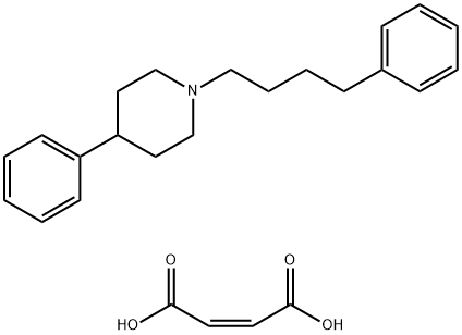 4-苯基-1-(4-苯基丁基)哌啶马来酸盐 结构式