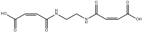 N,N'-亚乙基双(马来酰胺酸) 结构式