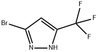 3-溴-5-(三氟甲基)吡唑 结构式