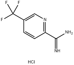 5-(三氟甲基)吡啶-2-甲脒盐酸盐 结构式