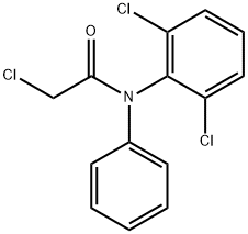 N-(2,6-二氯苯基)-N-苯基-氯乙酰胺 结构式