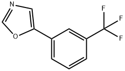 5-[3-(三氟甲基)苯基]噁唑 结构式