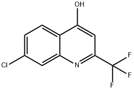 7-氯-4-羟基-2-三氟甲基喹啉 结构式