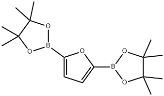 2,5-双(4,4,5,5-四甲基-1,3,2-二氧硼戊环-2-基)呋喃 结构式