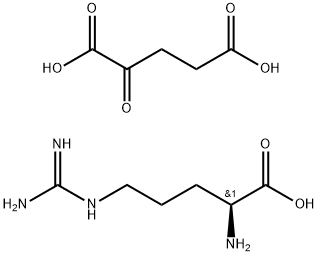 (S)-2-氨基-5-胍基戊酸2-氧代戊二酸盐 结构式