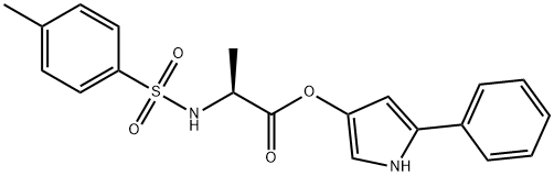 3-(N-对甲苯磺酰基-L-丙氨酰氧基)-5-苯基吡咯 结构式