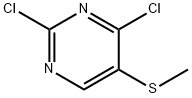 2,4-二氯-5-甲巯基嘧啶 结构式