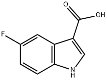 5-氟吲哚-3-甲酸 结构式