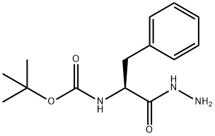 (S)-(1-肼基-1-氧代-3-苯基丙-2-基)氨基甲酸叔丁酯 结构式