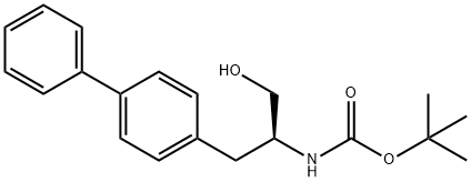 (S)-(1-([1,1'-联苯]-4-基)-3-羟基丙-2-基)氨基甲酸叔丁酯 结构式