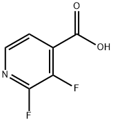 2,3-二氟异烟酸 结构式
