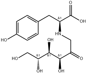 N-(1-脱氧-D-果糖-1-基)-L-酪氨酸 结构式
