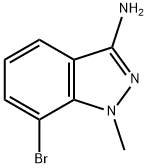 7-溴-1-甲基-1H-吲唑-3-胺 结构式
