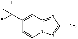 7-(三氟甲基)-[1,2,4]三唑并[1,5-a]吡啶-2-胺 结构式