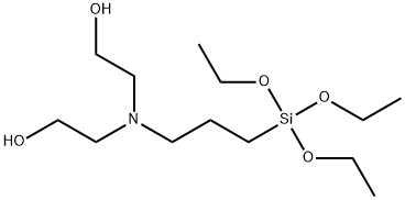3-[双(2-羟乙基)氨基]丙烷三乙氧基硅烷 结构式