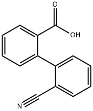 2'-氰基-1,1'-联苯-2-羧酸 结构式