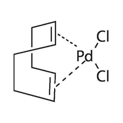 (1,5-环辛二烯)二氯化钯(II) 结构式