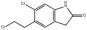6-氯-5-(2-氯乙基)羟吲哚 结构式